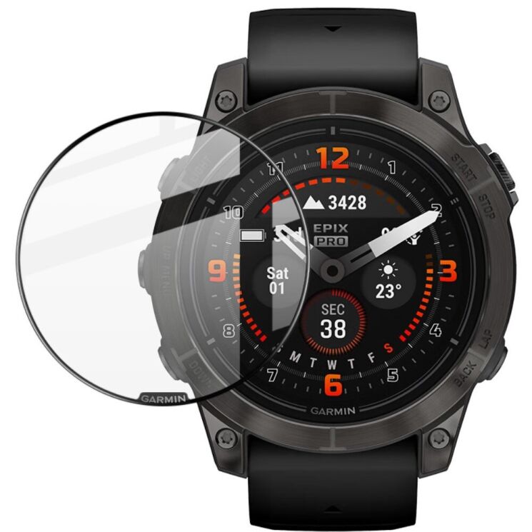 Захисна плівка IMAK Watch Film для Garmin Epix Pro (Gen 2) 47mm - Black: фото 1 з 9