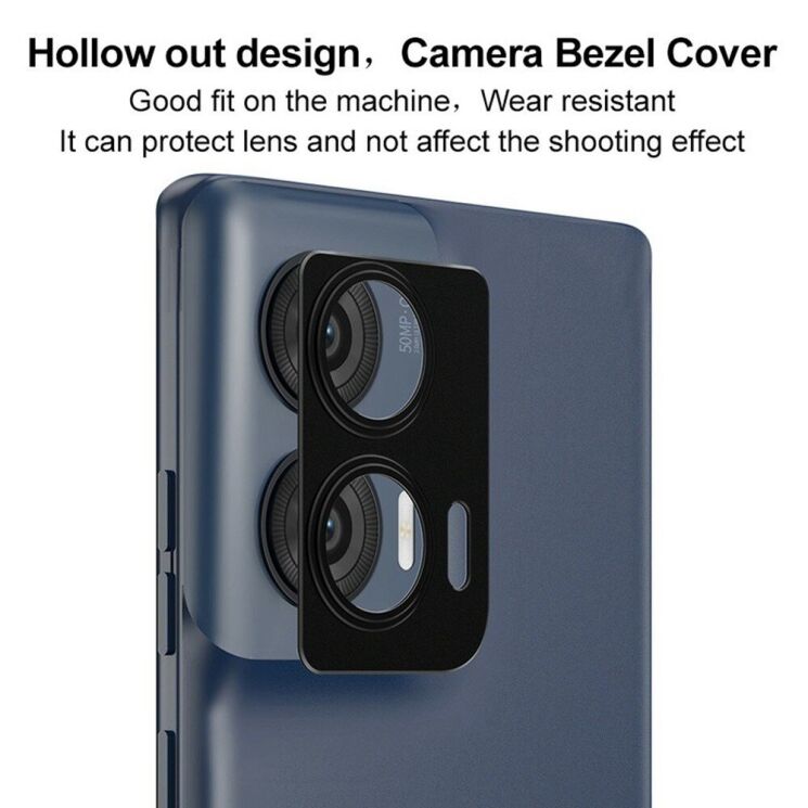 Защитная рамка IMAK Camera Styling для Motorola Edge 50 Fusion - Black: фото 6 из 9