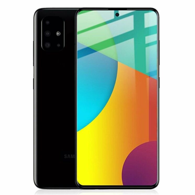 Захисне скло AMORUS Full Glue Tempered Glass для Samsung Galaxy A51 (А515) - Black: фото 1 з 7