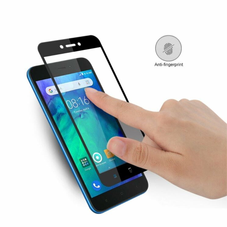 Защитное стекло AMORUS Full Glue Tempered Glass для Xiaomi Redmi Go - Black: фото 6 из 8