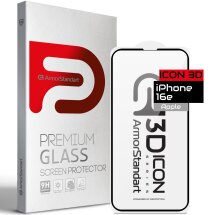 Захисне скло ArmorStandart Icon 5D для Apple iPhone 16e - Black: фото 1 з 5