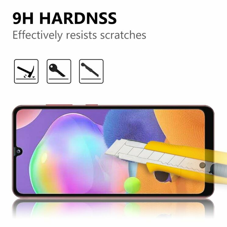 Захисне скло Deexe 5D Full Glue для Samsung Galaxy A31 (A315) - Black: фото 4 з 7