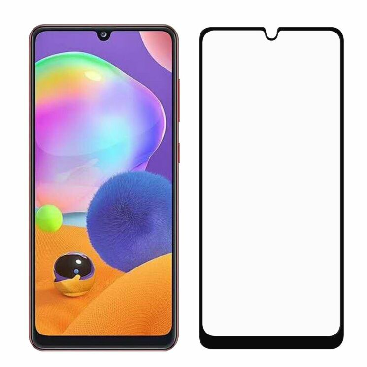Захисне скло Deexe 5D Full Glue для Samsung Galaxy A31 (A315) - Black: фото 1 з 7