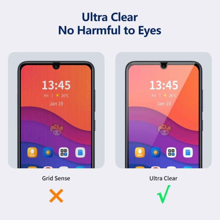 Защитное стекло HAT PRINCE Anti-Spy для Samsung Galaxy A15 (A155) - Black: фото 6 из 8