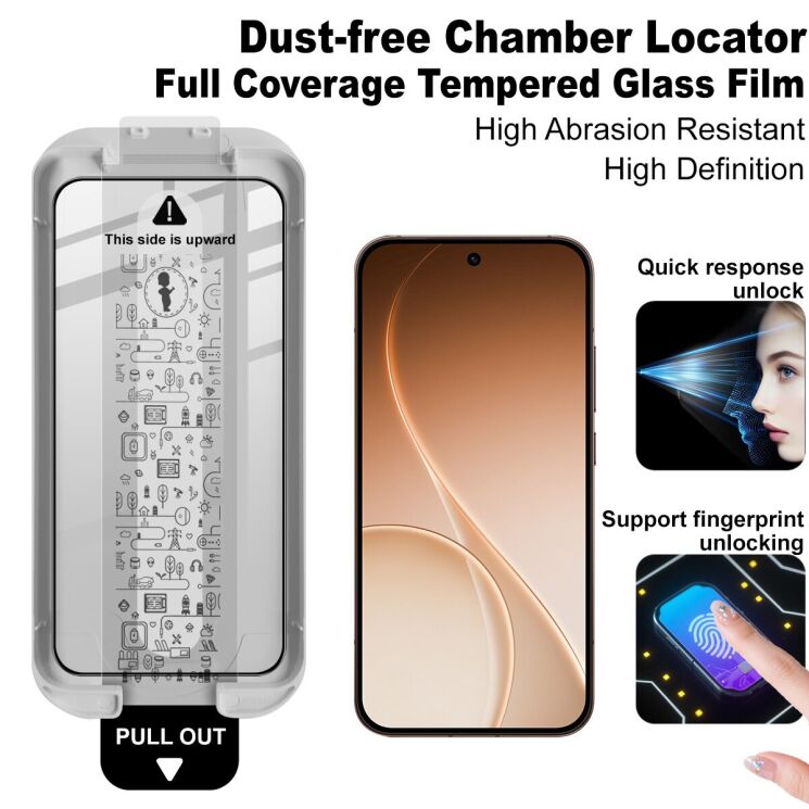 Защитное стекло IMAK Easy Install Full Glue для OPPO Reno 15 Pro - Black: фото 3 из 9