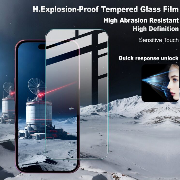 Защитное стекло IMAK H Screen Guard для Apple iPhone 17 / 17 Pro: фото 3 из 9