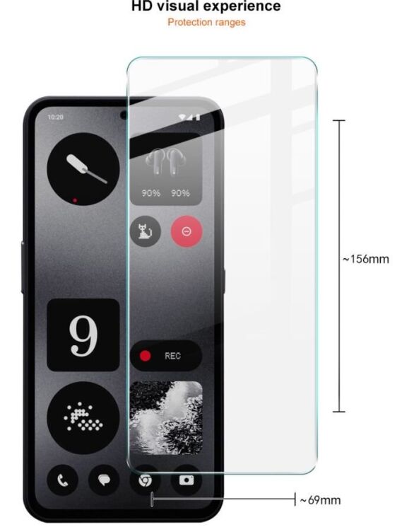 Защитное стекло IMAK H Screen Guard для Nothing CMF Phone 1: фото 9 из 11