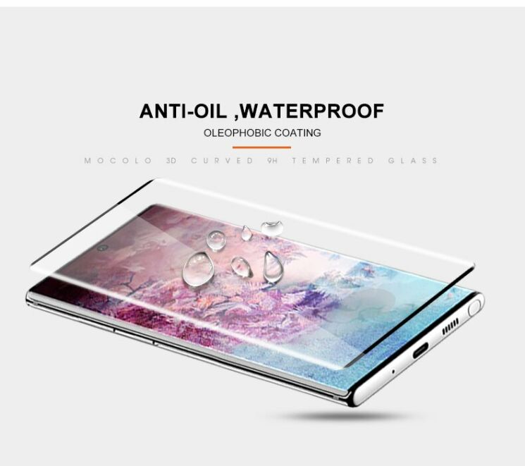 Защитное стекло MOCOLO 3D Curved Full Size для Samsung Galaxy Note 10+ (N975) - Black: фото 12 из 13