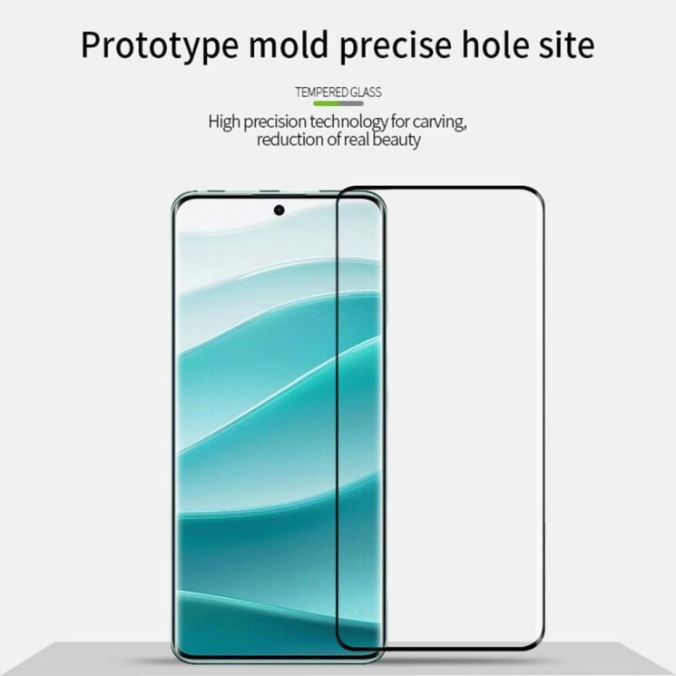 Защитное стекло MOFI 3D Curved Full Glue для Xiaomi Redmi Note 14 Pro 5G / Note 14 Pro Plus - Black: фото 6 из 13