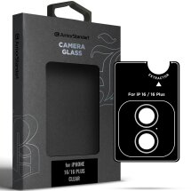 Защитное стекло на камеру ArmorStandart Supreme Black Icon для Apple iPhone 16 / 16 Plus - Clear: фото 1 из 1