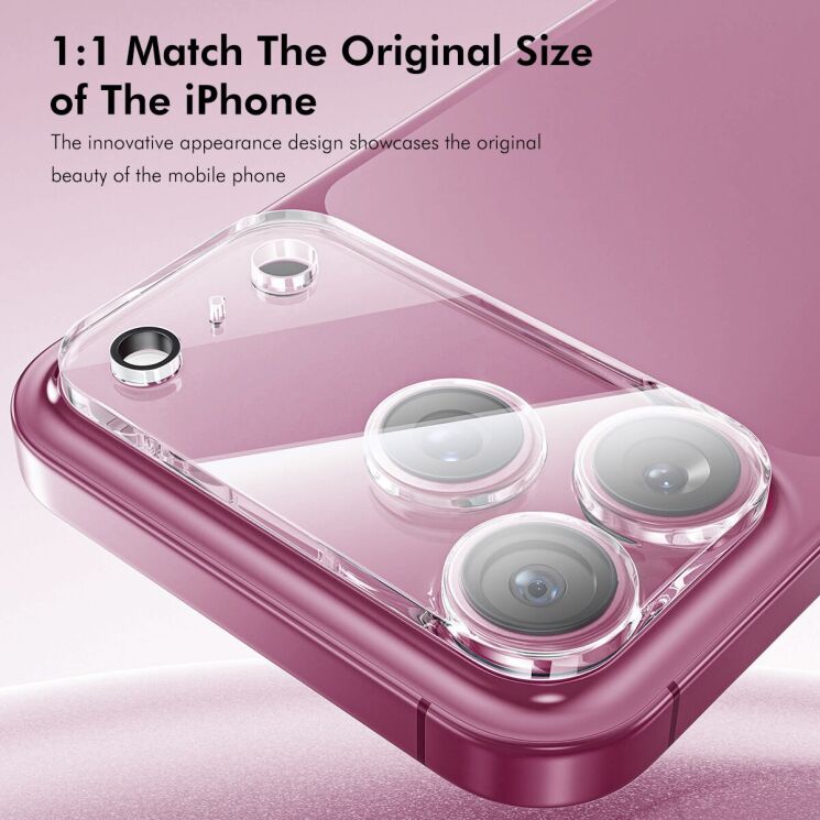 Захисне скло на камеру ENKAY 9H Lens Protector для iPhone Duo - Black: фото 3 з 5