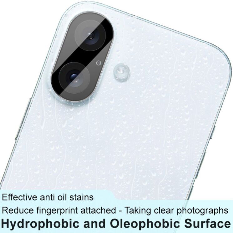 Захисне скло на камеру IMAK Black Glass Lens для Apple iPhone 16 / 16 Plus - Black: фото 5 з 9