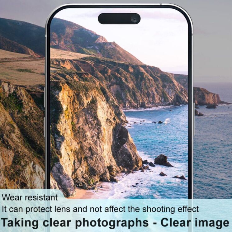 Захисне скло на камеру IMAK Black Glass Lens для Apple iPhone 16 / 16 Plus - Black: фото 6 з 9