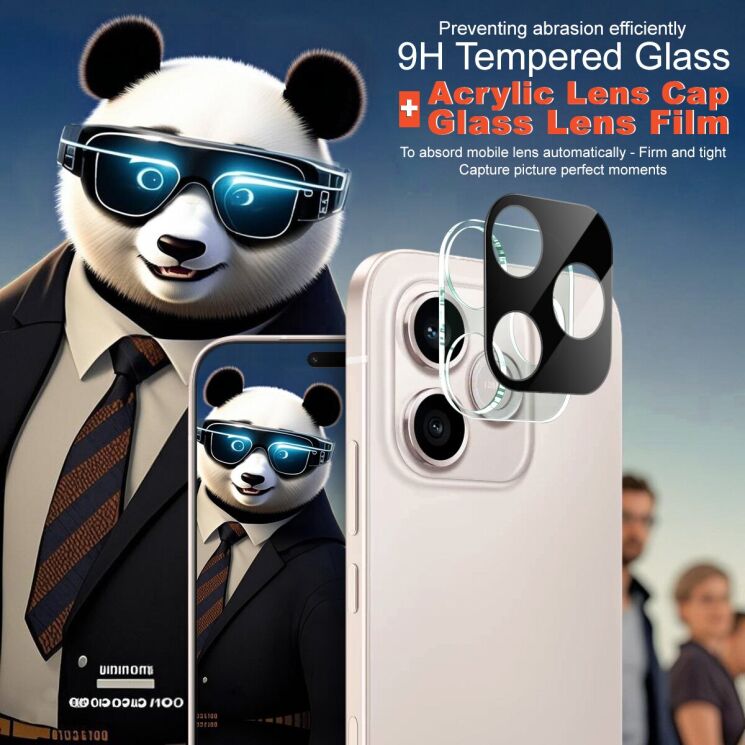Защитное стекло на камеру IMAK Black Glass Lens для Honor 600 Lite - Black: фото 3 из 7