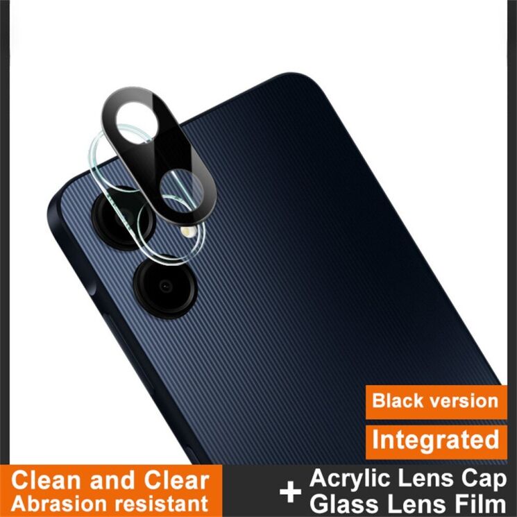 Защитное стекло на камеру IMAK Black Glass Lens для Samsung Galaxy A06 (A065) - Black: фото 4 из 7