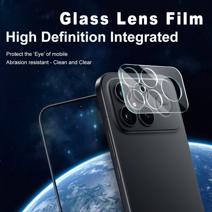 Защитное стекло на камеру IMAK Integrated Lens Protector для Xiaomi Poco F8 Ultra: фото 2 из 7