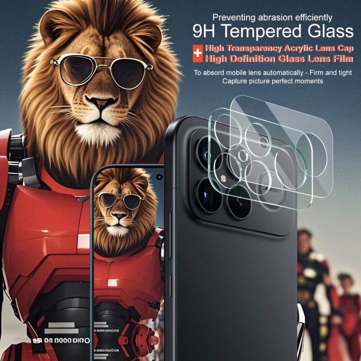 Защитное стекло на камеру IMAK Integrated Lens Protector для Xiaomi Poco F8 Ultra: фото 3 из 7