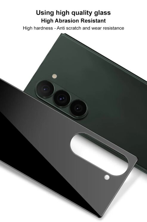 Захисне скло на задню панель IMAK Black Back Glass для Samsung Galaxy Fold 6 - Black: фото 4 з 6