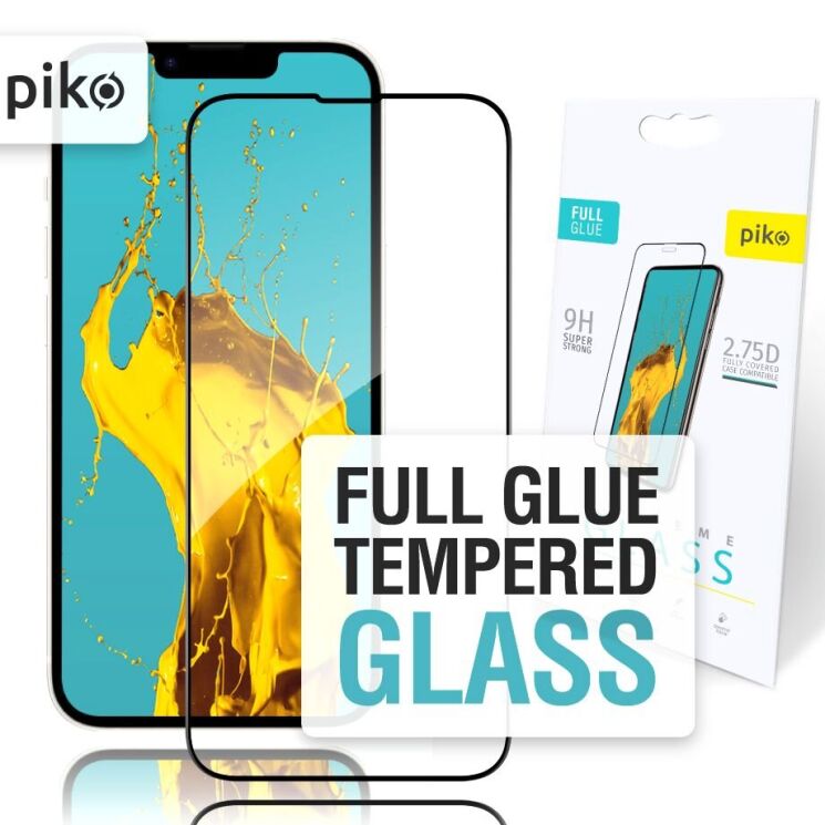 Защитное стекло Piko Full Glue для Apple iPhone 16e - Black: фото 1 из 5