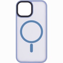 Защитный чехол 2Е Soft Touch MagSafe для iPhone 15 - Light Blue: фото 1 из 3