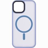 Захисний чохол 2Е Soft Touch MagSafe для iPhone 15 - Light Blue: фото 1 з 3