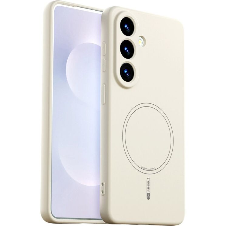 Защитный чехол ABEEL Liquid Silicone Magnetic для Samsung Galaxy S26 (S942) - Beige: фото 1 из 7