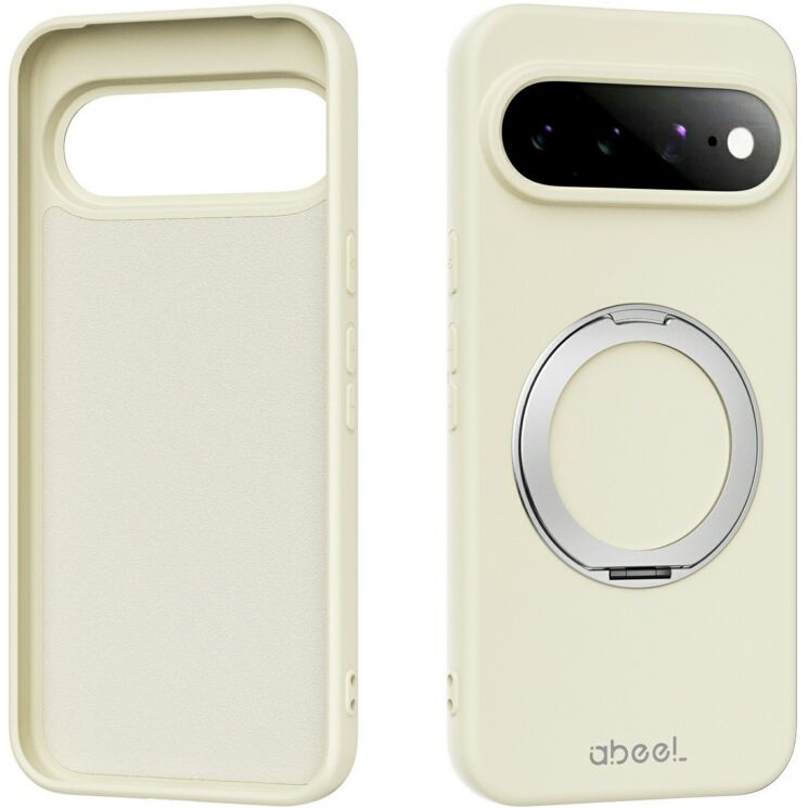 Защитный чехол ABEEL Lyra Skin Kickstand with MagSafe для Google Pixel 11 / 11 Pro - Beige: фото 1 из 7