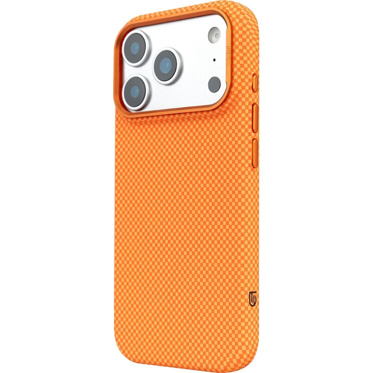 Захисний чохол ArmorStandart LikeCarbon2 MagCase для iPhone 17 Pro Max - Kevlar Orange: фото 5 з 8