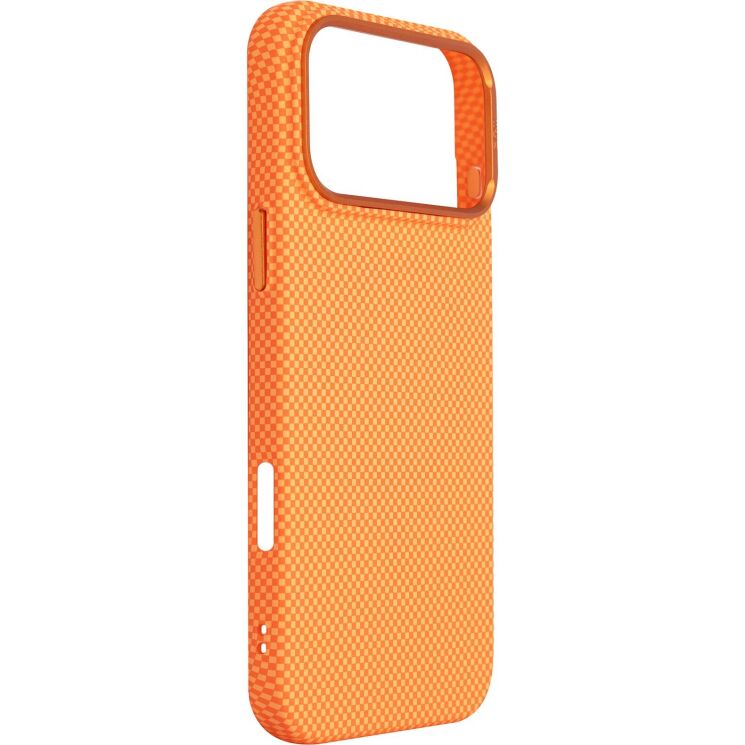 Захисний чохол ArmorStandart LikeCarbon2 MagCase для iPhone 17 Pro Max - Kevlar Orange: фото 3 з 8