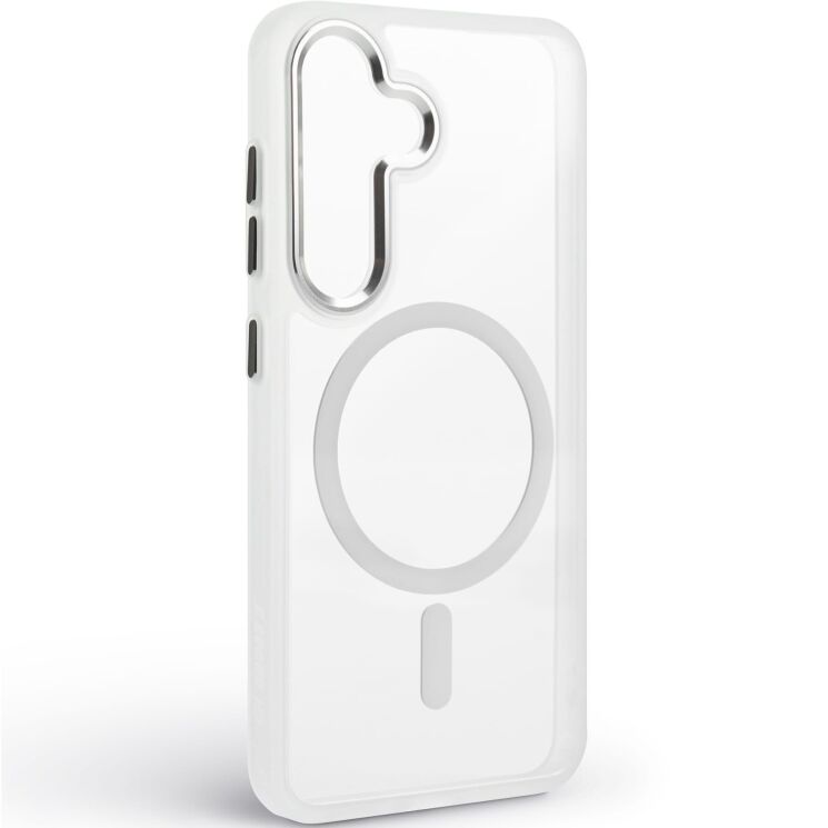 Защитный чехол ArmorStandart Unit MagSafe для Samsung Galaxy S25 (S931) - Matte Clear Silver: фото 2 из 10