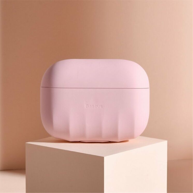 Захисний чохол BASEUS Shell Pattern для Apple AirPods Pro - Pink: фото 5 з 20