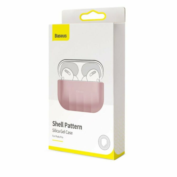 Захисний чохол BASEUS Shell Pattern для Apple AirPods Pro - Pink: фото 6 з 20
