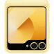 Защитный чехол Copiex Leather Cover (FF) для Samsung Galaxy Flip 6 - Yellow (357555Y). Фото 4 из 6