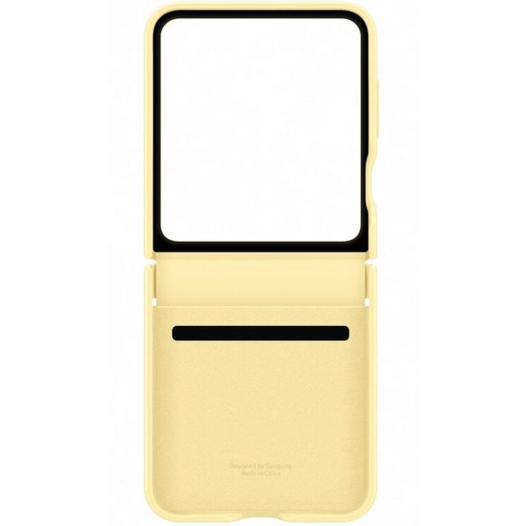 Защитный чехол Copiex Leather Cover (FF) для Samsung Galaxy Flip 6 - Yellow: фото 6 из 6