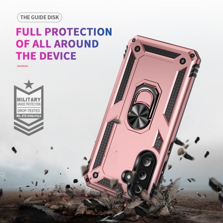 Защитный чехол Deexe Armor Case для Samsung Galaxy A56 (A566) - Black: фото 6 из 7