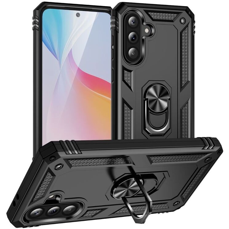 Защитный чехол Deexe Armor Case для Samsung Galaxy A56 (A566) - Black: фото 1 из 7