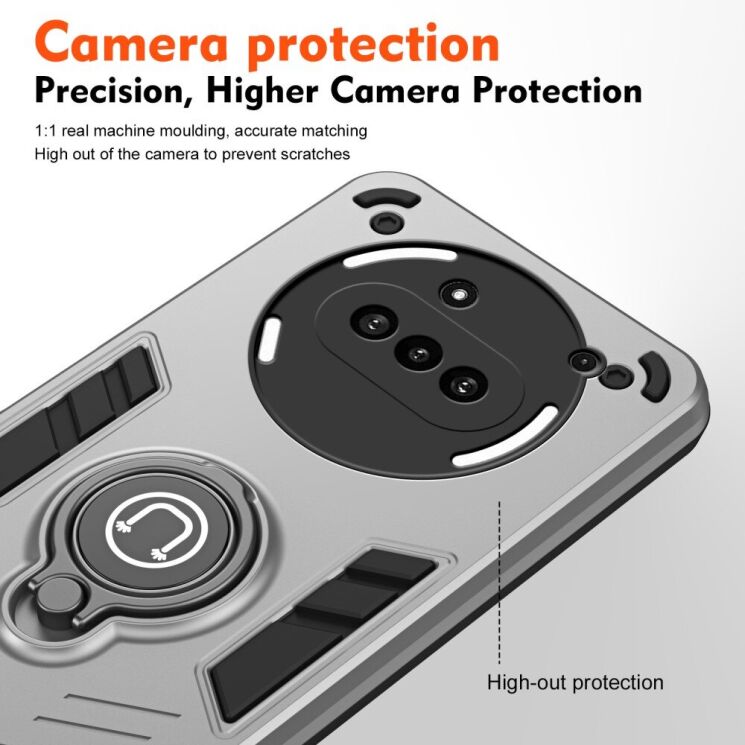 Защитный чехол Deexe Armor Mag для Nothing Phone (3a) - Black: фото 5 из 7