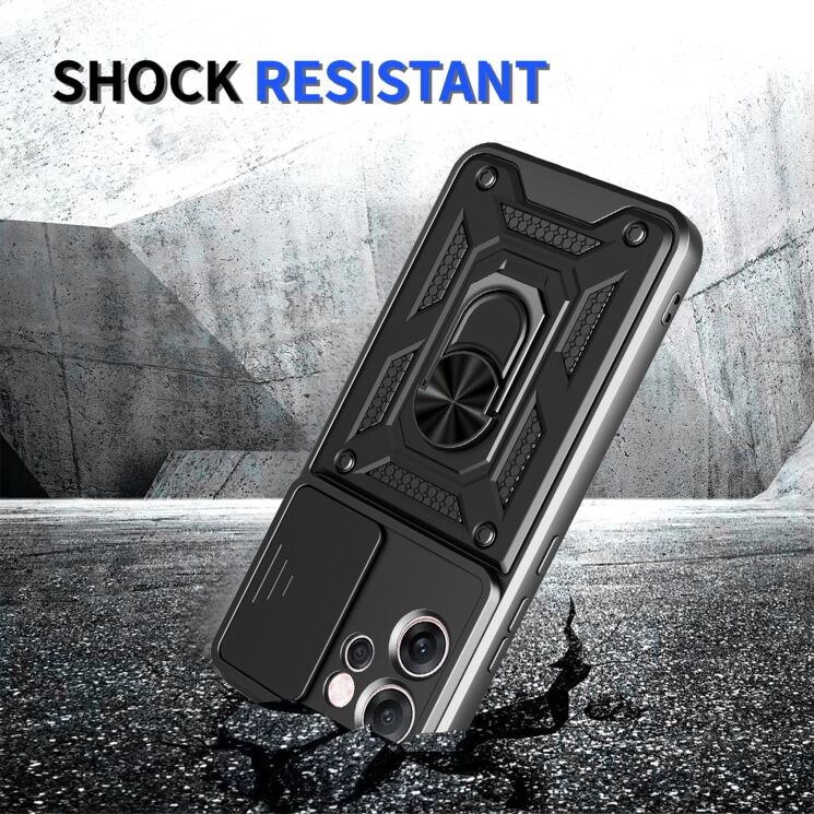 Захисний чохол Deexe Armor Shield для OPPO Reno 14 F/FS - Black: фото 7 з 9