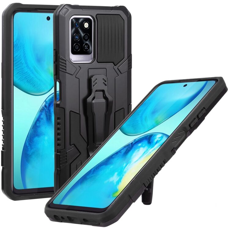 Защитный чехол Deexe Armor Warrior для Infinix Note 10 Pro (X695C) - Black: фото 1 из 5