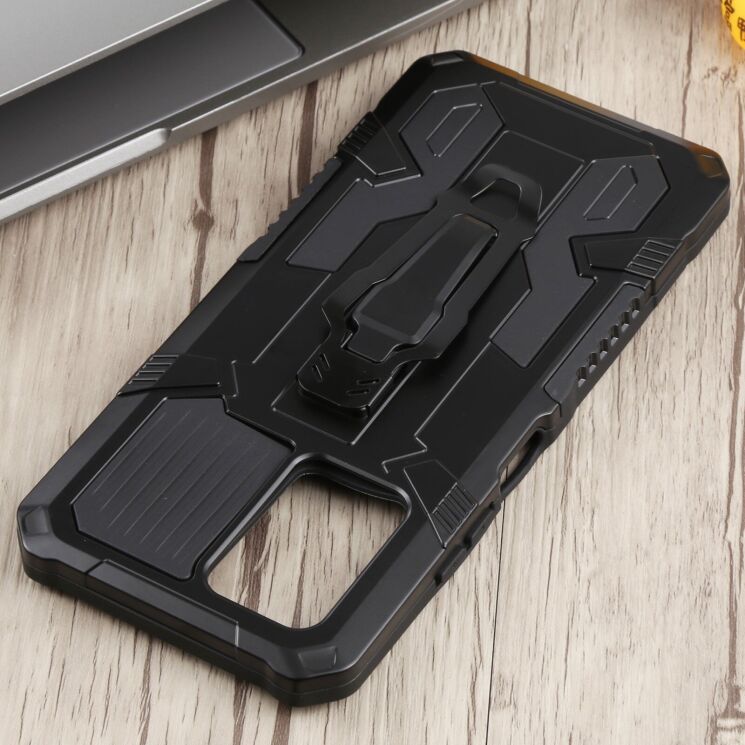 Защитный чехол Deexe Armor Warrior для Infinix Note 10 Pro (X695C) - Black: фото 4 из 5