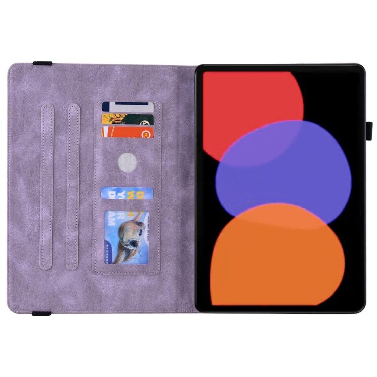 Защитный чехол Deexe Butterfly для Xiaomi Pad 6 / 6 Pro - Purple: фото 2 из 13