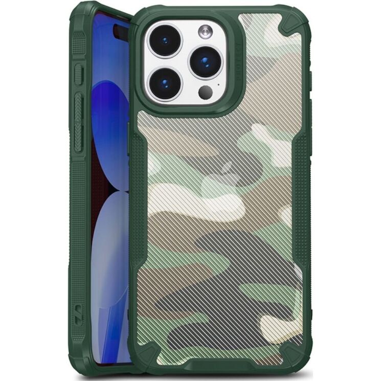 Защитный чехол Deexe Camo Case для Apple iPhone 15 Pro - Green: фото 1 из 8