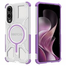 Захисний чохол Deexe Clear Bibercas для Samsung Galaxy S25 Edge (S937) - Purple: фото 1 з 7