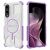 Защитный чехол Deexe Clear Bibercas для Samsung Galaxy S25 Edge (S937) - Purple: фото 1 из 7
