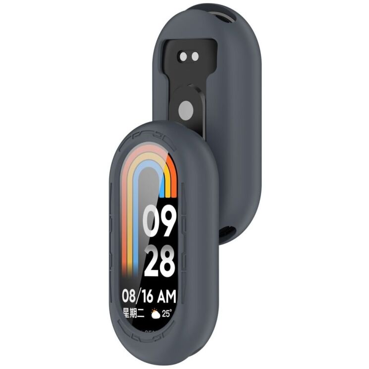 Защитный чехол Deexe Color Frame для Xiaomi Mi Smart Band 9 - Grey: фото 7 из 8