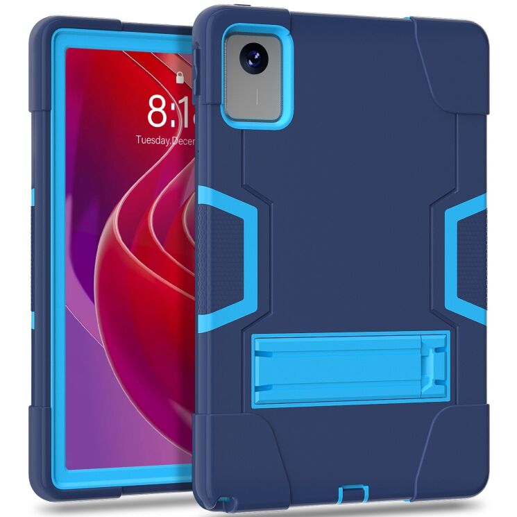 Защитный чехол Deexe Color Kickstand для Lenovo Tab M11 (TB330) / Xiaoxin Pad 2024 - Navy Blue / Blue: фото 2 из 6