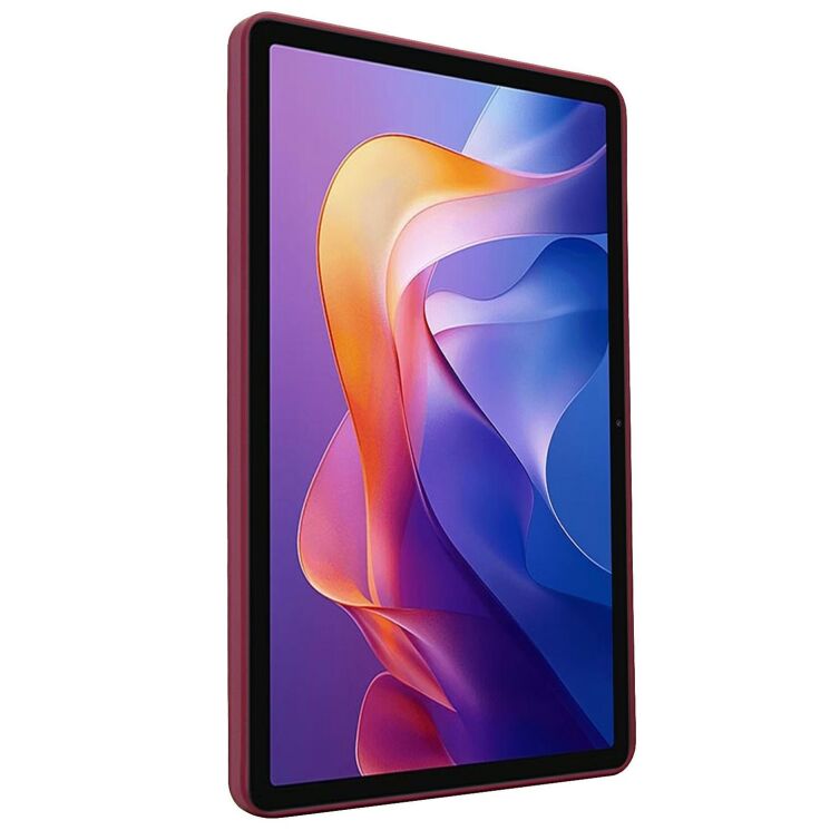 Защитный чехол Deexe Crystal Kickstand для Xiaomi Redmi Pad 2 - Wine Red: фото 3 из 11