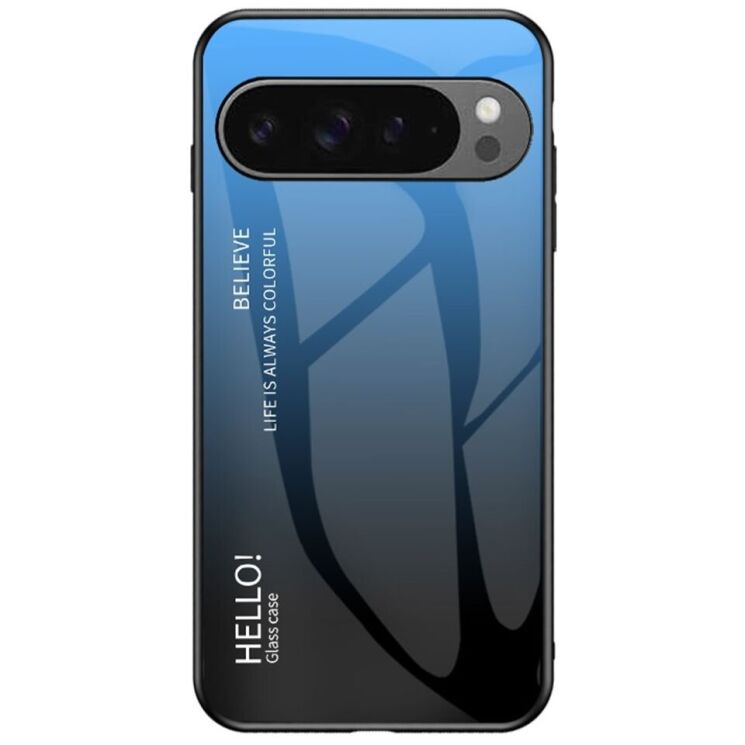 Защитный чехол Deexe Gradient Color для Google Pixel 9 Pro XL - Black / Blue: фото 1 из 7