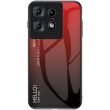 Захисний чохол Deexe Gradient Color для Motorola Edge 50 Pro - Red / Black (353643RB)