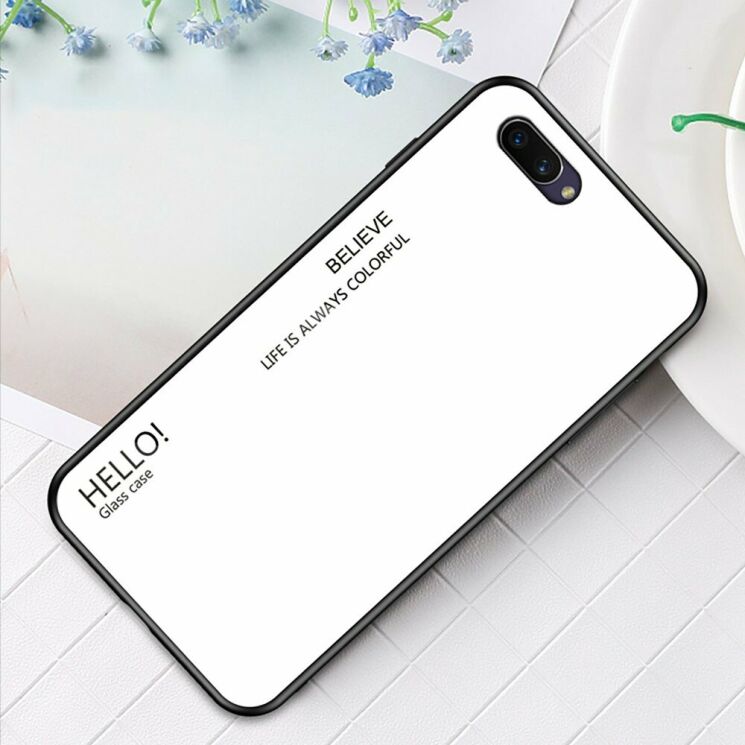 Захисний чохол Deexe Gradient Color для OPPO A5 2020 - White: фото 2 з 10